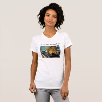 Livet är bättre med ett piano - vacker konst! t shirt
