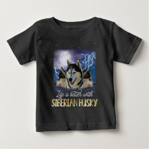 Livet är bättre med ett Siberian husky T-Shirt