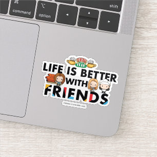 Livet är bättre med FRIENDS™ Chibi Art Klistermärken