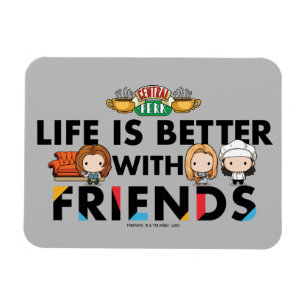 Livet är bättre med FRIENDS™ Chibi Art Magnet
