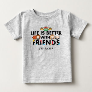 Livet är bättre med FRIENDS™ Chibi Art T Shirt