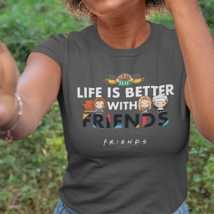 Livet är bättre med FRIENDS™ Chibi Art T Shirt