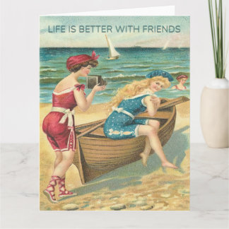 Livet är bättre med Friends Hälsning Kort