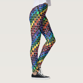 Livet är bättre med Glitter Personal Gnistra Black Leggings