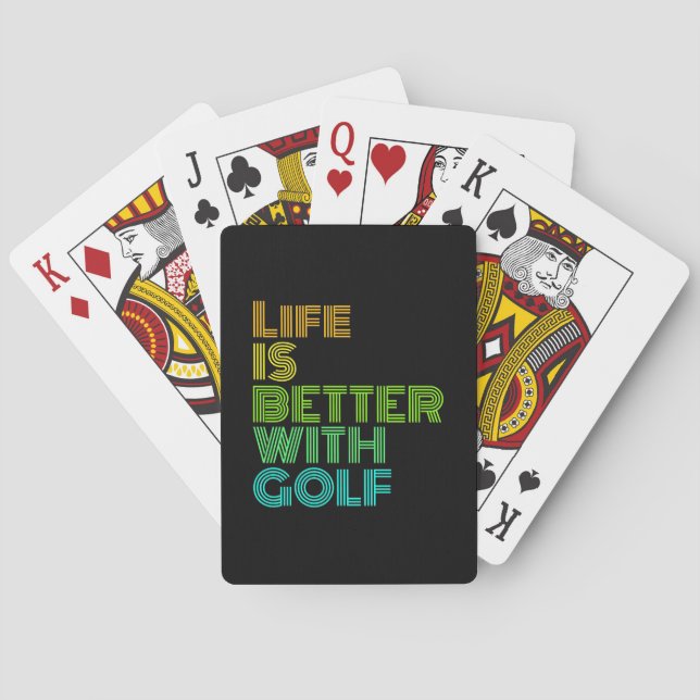 Livet är bättre med Golf Casinokort (Baksidan)