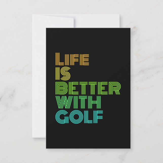 Livet är bättre med Golf OSA Kort (Framsida)