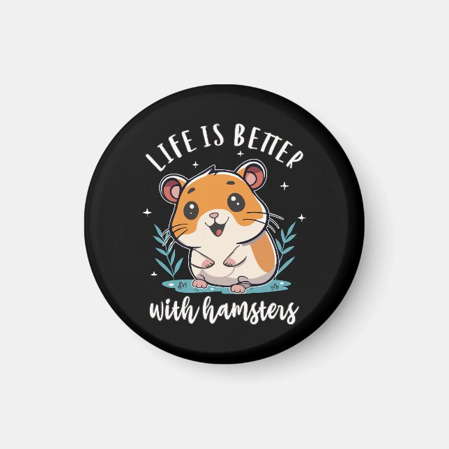 Livet är bättre med hamstrar magnet (Framsidan)