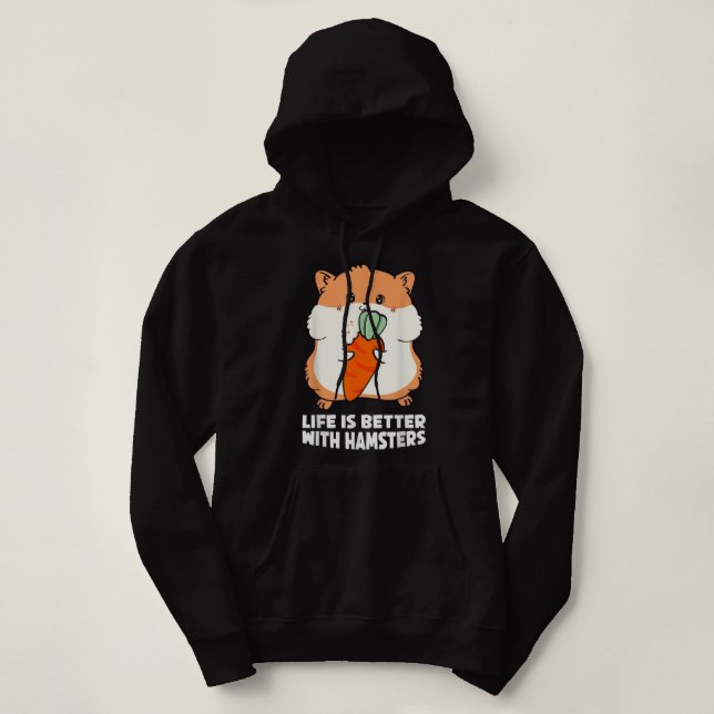 Livet är bättre med hamstrar t shirt (Design framsida)