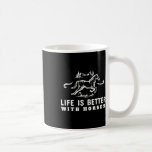 Livet är bättre med  hästar kaffemugg<br><div class="desc">Livet är bättre med  hästar</div>