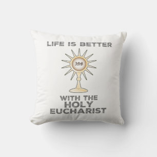 Livet är bättre med Heligan Eucharist Kudde