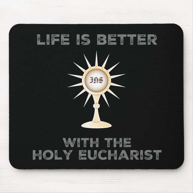 Livet är bättre med Heligan Eucharist Musmatta (Framsidan)