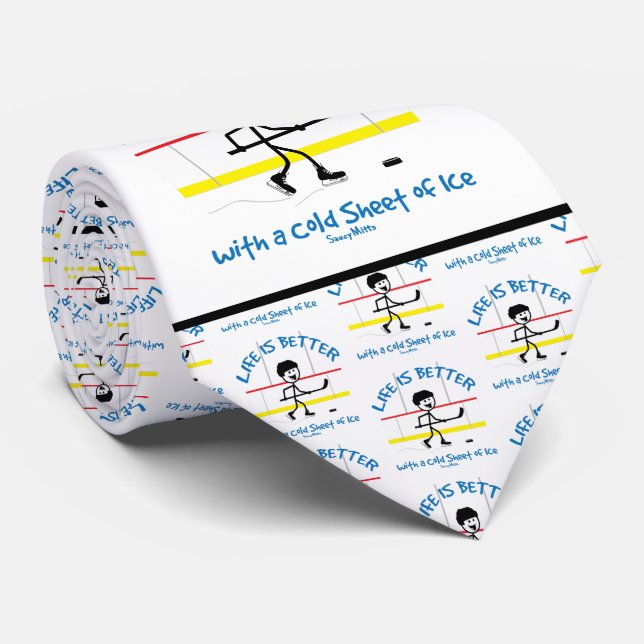 Livet är bättre med Hockey roligt Slips (Rullad)