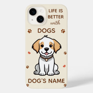 Livet är bättre med Hundar iphone case - Anpassnin