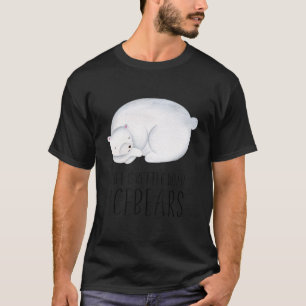 Livet är bättre med Icebjörn Cute Animal Art Quote T Shirt
