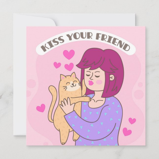 Livet är bättre med katter julkort (Framsida)