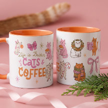 Livet är Bättre Med Katter & Kaffe Söt Kattälskare