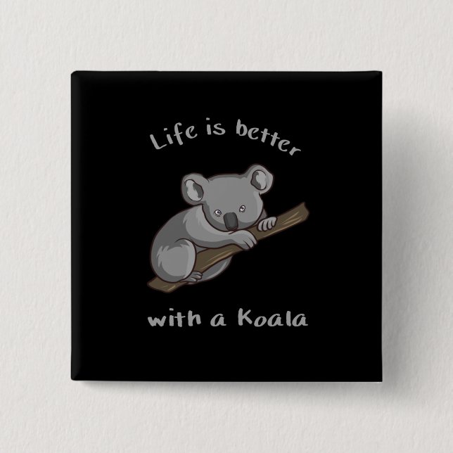 Livet är bättre med Koala Knapp (Framsida)
