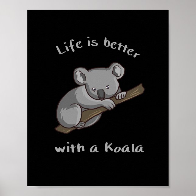 Livet är bättre med Koala Poster (Framsidan)