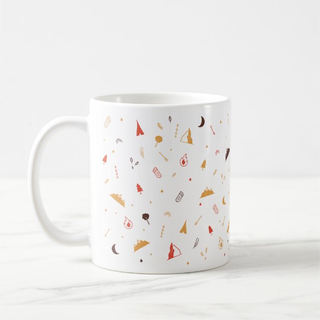 Livet är bättre med lägerelden-mugg – Utomhusävent Kaffemugg (Vänster)