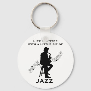 Livet är bättre med lite Jazz-Coola Nyckelring
