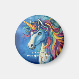 Livet är bättre med magiska stänk. magnet