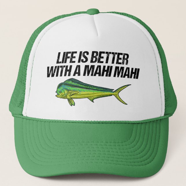 Livet är bättre med Mahi Mahi, Nautical Dorado Keps (Framsida)