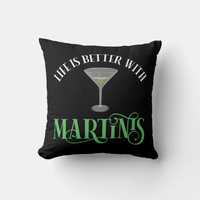 Livet är bättre med Martinis Kudde (Framsida)