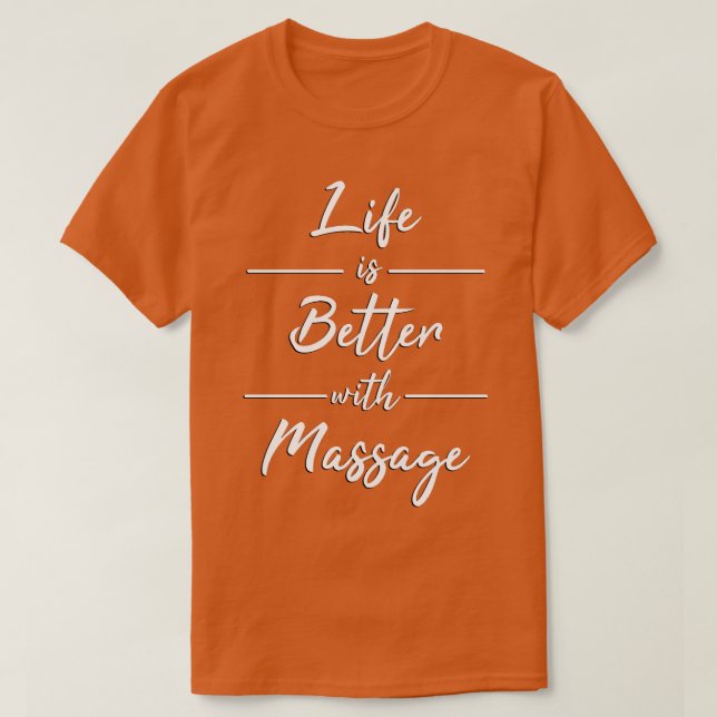 Livet är bättre med massaker 4 t shirt (Design framsida)