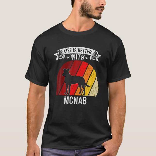 Livet är bättre med McNB-Hundälskare T Shirt (Framsida)