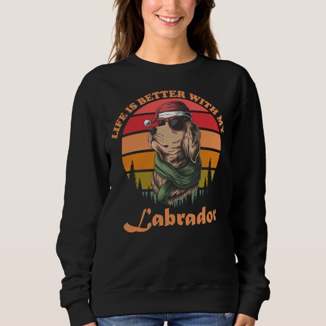 Livet är bättre med min labrador t shirt (Framsida)