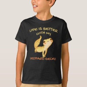 Livet är bättre med min leopard Gecko Gekko Mana T Shirt