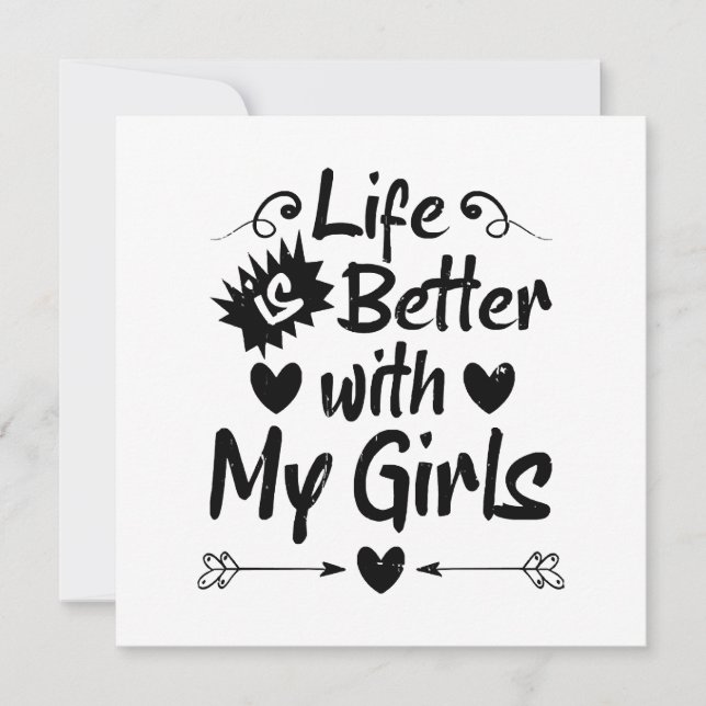 Livet är bättre med mina flickor (Framsida)