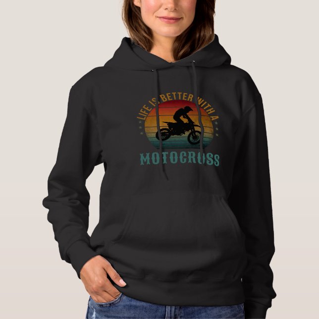 LIVET ÄR BÄTTRE MED MOTOCROSS T SHIRT (Framsida)