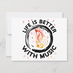 Livet är bättre med Musik noter Musician Music Lov