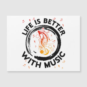 Livet är bättre med Musik noter Musician Music Lov