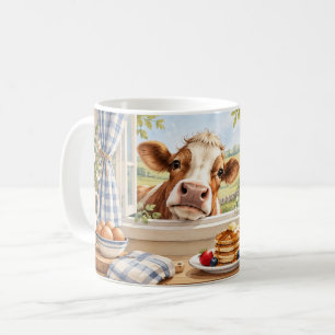 Livet är bättre med nyfikna kor kaffemugg