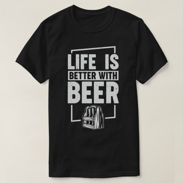 Livet är bättre med öl t shirt (Design framsida)