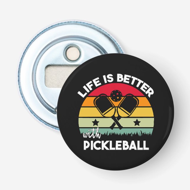 Livet är bättre med Pickleball Flasköppnare (Framsidan)