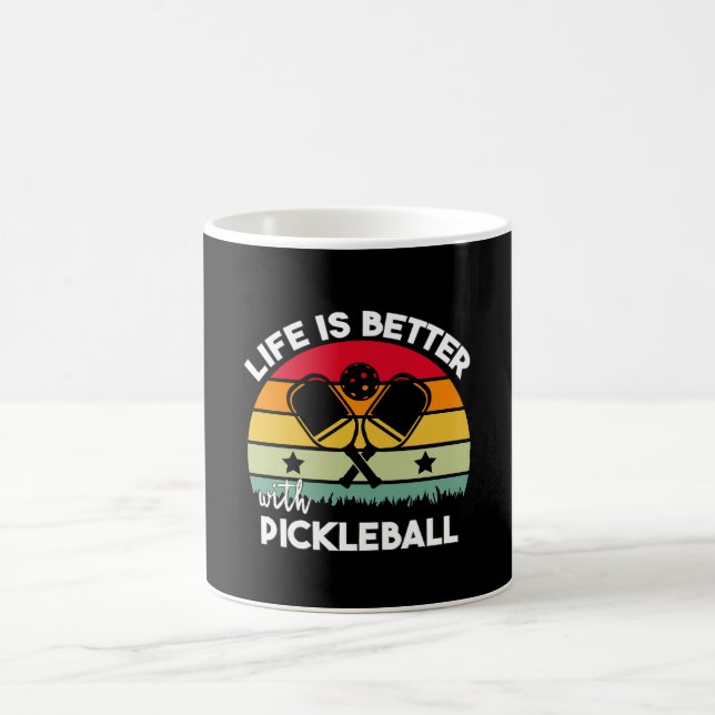 Livet är bättre med Pickleball Kaffemugg (Center)
