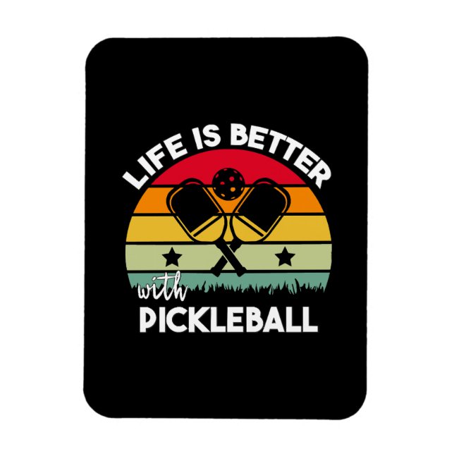 Livet är bättre med Pickleball Magnet (Vertikal)