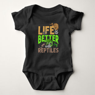 Livet är bättre med reptiles Gecko Chameleon-sna T Shirt