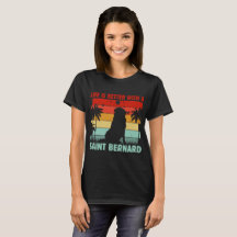 Livet är bättre med Saint Bernard Retro Sunset Hun