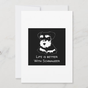 Livet är bättre med Schnauzer Kort
