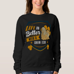 Livet är bättre med Shih Tzu Hundägare T Shirt
