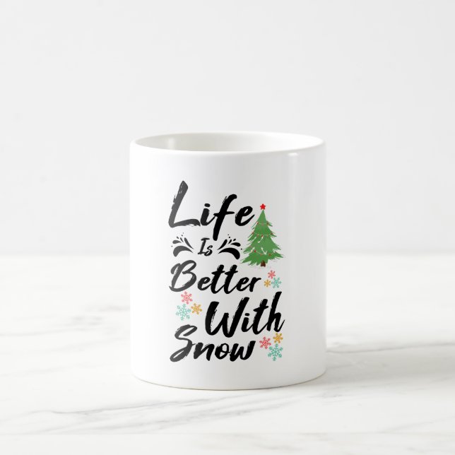 Livet är bättre med Snö Kaffemugg (Center)