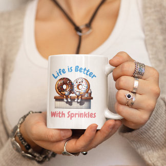 Livet är bättre med Sprinkles Runt Klistermärke