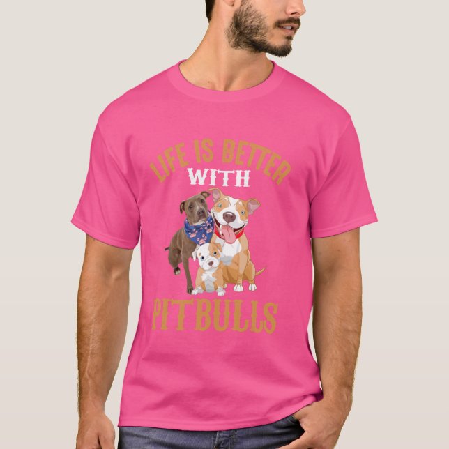 Livet är bättre med tjurar t shirt (Framsida)