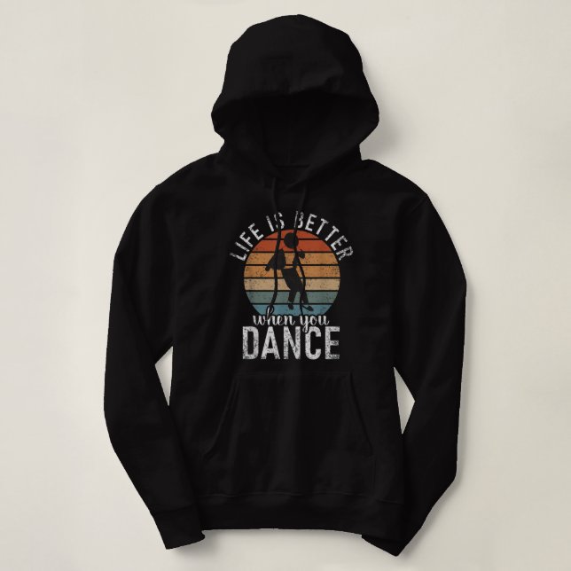 Livet är bättre när du dansar Kärlek Dance T Shirt (Design framsida)
