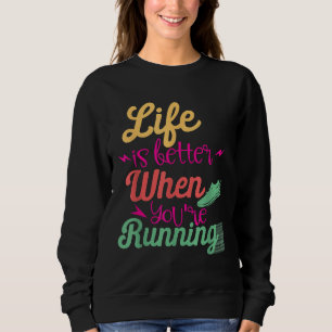 Livet är bättre när du kör Motivational Qu T Shirt
