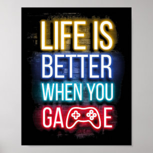 Livet är bättre när du spelar spelkontrollervideos poster